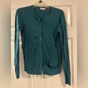 Teal Womens cardigan Sweater size S
